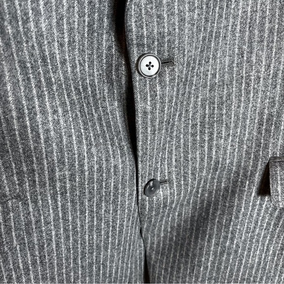 Hart Schaffner & Marx sz 42L gray pinstripe suit jacket blazer - Picture 13 of 16